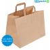 ♻ Brown eco-friendly SOS brown carriers flat handles